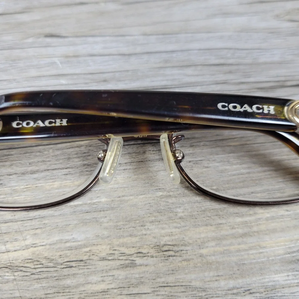 Coach Eyeglasses Frames HC 5054 Faina 9131 Satin Dark Tortoise Women 49-17-135